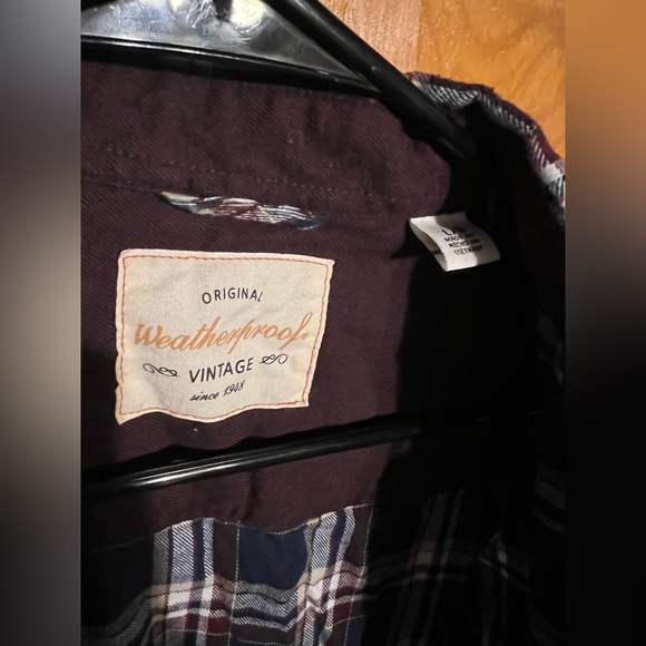 Original Vintage Weatherproof Flannel SIZE LARGE - Picture 2 of 3
